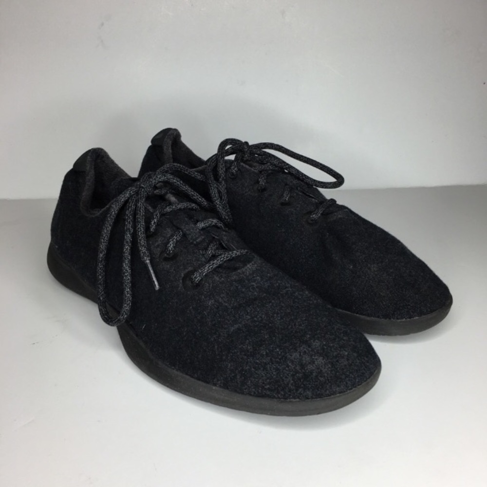 AllBirds Sz 13 Black Grey Wool Athletic Runners